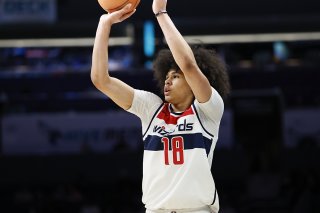 17 points pour Kyshawn George à Brooklyn. KEYSTONE/AP/Nell Redmond